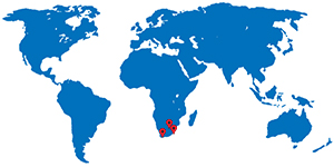 Control Room and AV Solutions branch locations map
